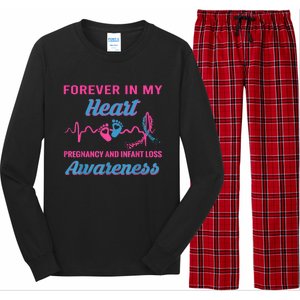 Forever In My Heart Pregnancy Infant Loss Awareness Gift Long Sleeve Pajama Set