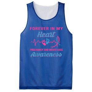 Forever In My Heart Pregnancy Infant Loss Awareness Gift Mesh Reversible Basketball Jersey Tank