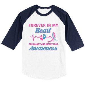 Forever In My Heart Pregnancy Infant Loss Awareness Gift Baseball Sleeve Shirt