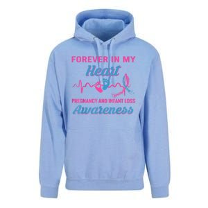 Forever In My Heart Pregnancy Infant Loss Awareness Gift Unisex Surf Hoodie