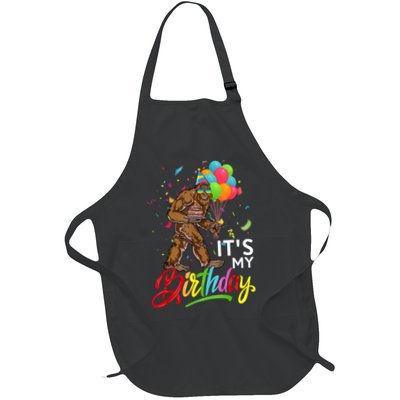 Funny ItS My Birthday Bigfoot Sasquatch Party Celebration Apron
