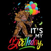 Funny ItS My Birthday Bigfoot Sasquatch Party Celebration Impact Tech Backpack