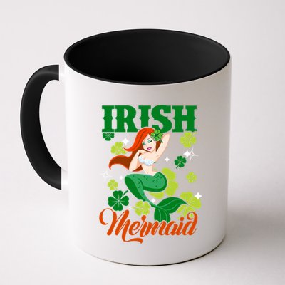 Funny Irish Mermaid St Patrick Day Gift Who Lover Mermaid Cute Gift Mug