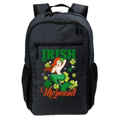 Funny Irish Mermaid St Patrick Day Gift Who Lover Mermaid Cute Gift Daily Commute Backpack