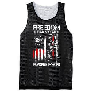 Freedom Is My Second Favorite F Word Mesh Reversible Basketball Jersey Tank