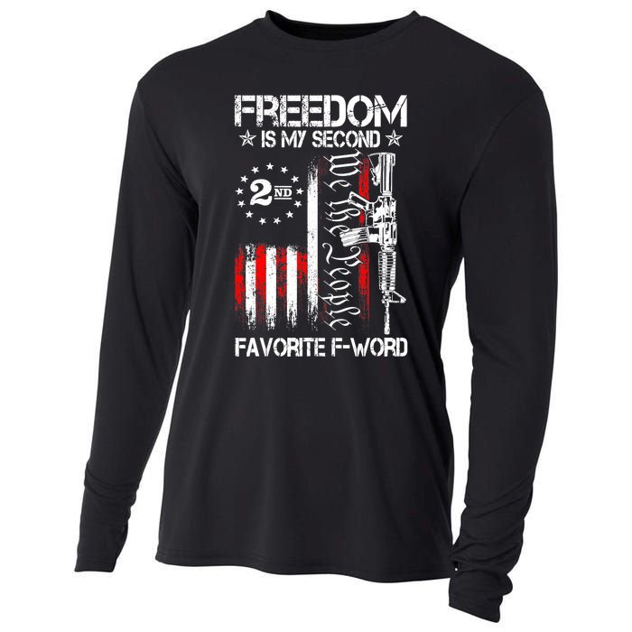 Freedom Is My Second Favorite F Word Cooling Performance Long Sleeve Crew