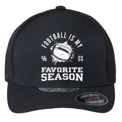 Football Is My Favorite Season Cougars Flexfit Unipanel Trucker Cap