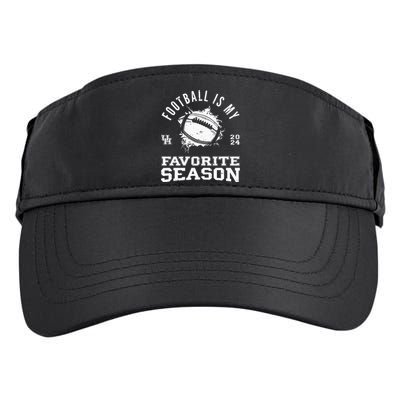 Football Is My Favorite Season Cougars Adult Drive Performance Visor