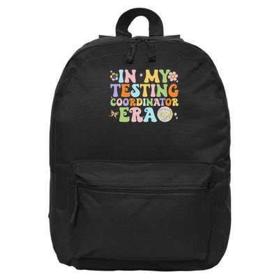 Funny In My Testing Coordinator Era Motivational Students 16 in Basic Backpack