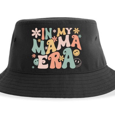 Funny In My Mama Era Lover Groovy Retro Mom Mothers Day Sustainable Bucket Hat