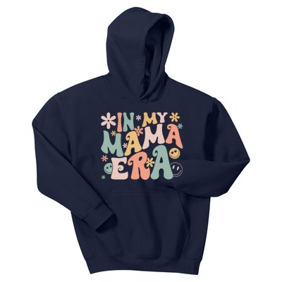 Funny In My Mama Era Lover Groovy Retro Mom Mothers Day Kids Hoodie