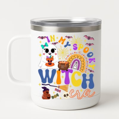 Funny In My Spooky Witch Era Halloween 12 oz Stainless Steel Tumbler Cup