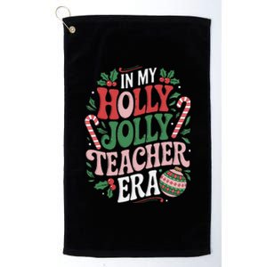 Festive In My Holly Xmas Jolly Teacher Era Look Christmas Platinum Collection Golf Towel