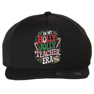 Festive In My Holly Xmas Jolly Teacher Era Look Christmas Wool Snapback Cap