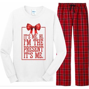 Funny ItS Me Hi IM The Present ItS Me Long Sleeve Pajama Set