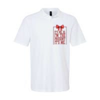 Funny ItS Me Hi IM The Present ItS Me Softstyle Adult Sport Polo