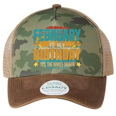 February is my birthday The whole month Legacy Tie Dye Trucker Hat