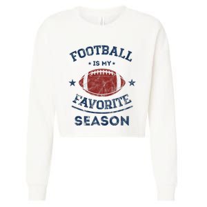 Football is My Favorite Season Cropped Pullover Crew