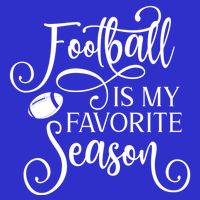 Football Is My Favorite Season Fancy White Script Sports Gift 16 in Basic Backpack