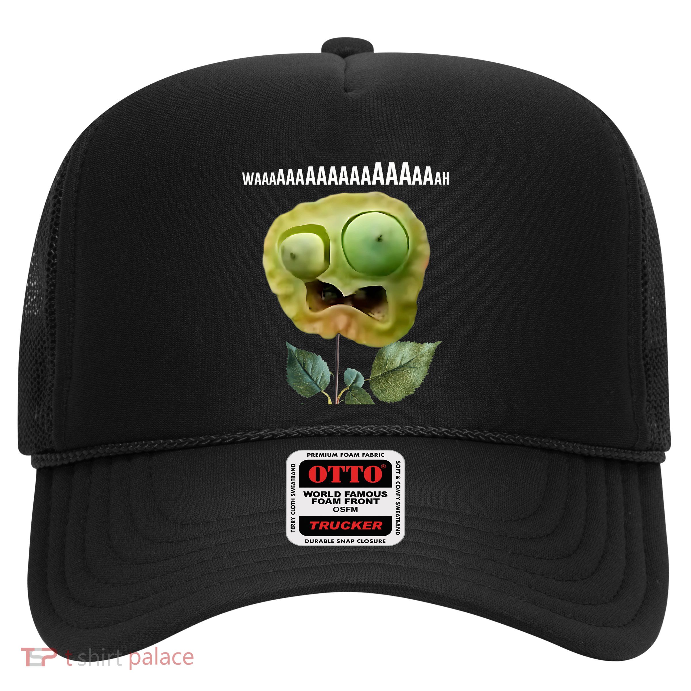 Funny Internet Meme Plant Screaming Waaaah Demotivational Trucker Hat
