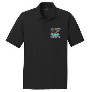 Flyfishing Is My Therapy Fly Angling Fish Hunting Therapy Gift PosiCharge RacerMesh Polo