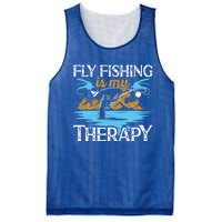 Flyfishing Is My Therapy Fly Angling Fish Hunting Therapy Gift Mesh Reversible Basketball Jersey Tank