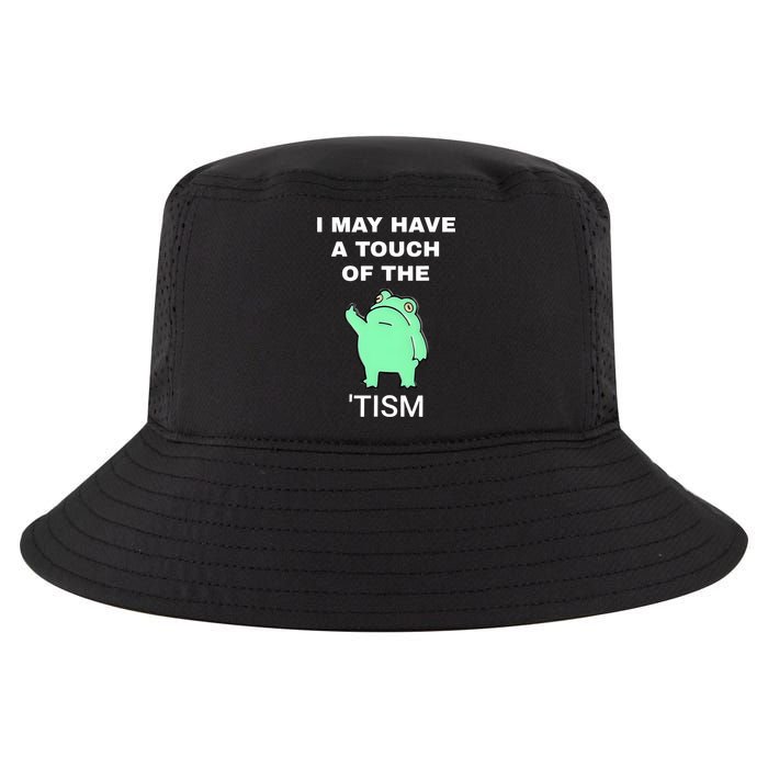 Frog I May Have A Touch Of The Tism Cool Comfort Performance Bucket Hat