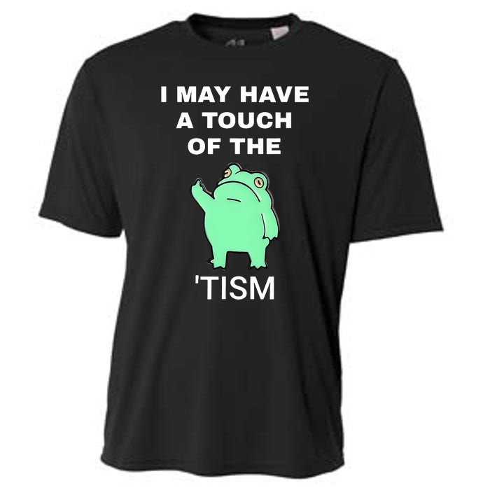 Frog I May Have A Touch Of The Tism Cooling Performance Crew T-Shirt