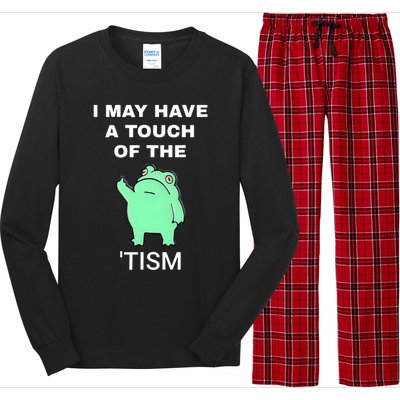 Frog I May Have A Touch Of The Tism Long Sleeve Pajama Set