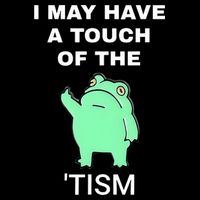 Frog I May Have A Touch Of The Tism 16 in Basic Backpack