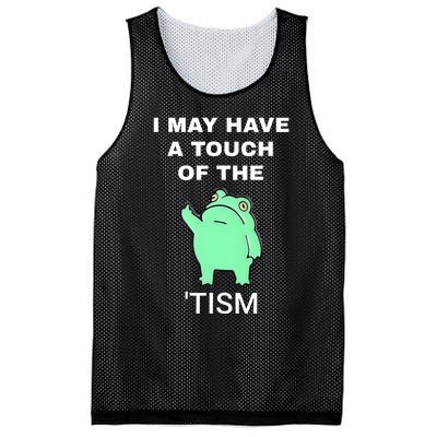 Frog I May Have A Touch Of The Tism Mesh Reversible Basketball Jersey Tank