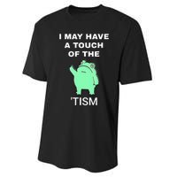 Frog I May Have A Touch Of The Tism Performance Sprint T-Shirt