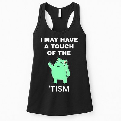 Frog I May Have A Touch Of The Tism Womens Tank Top