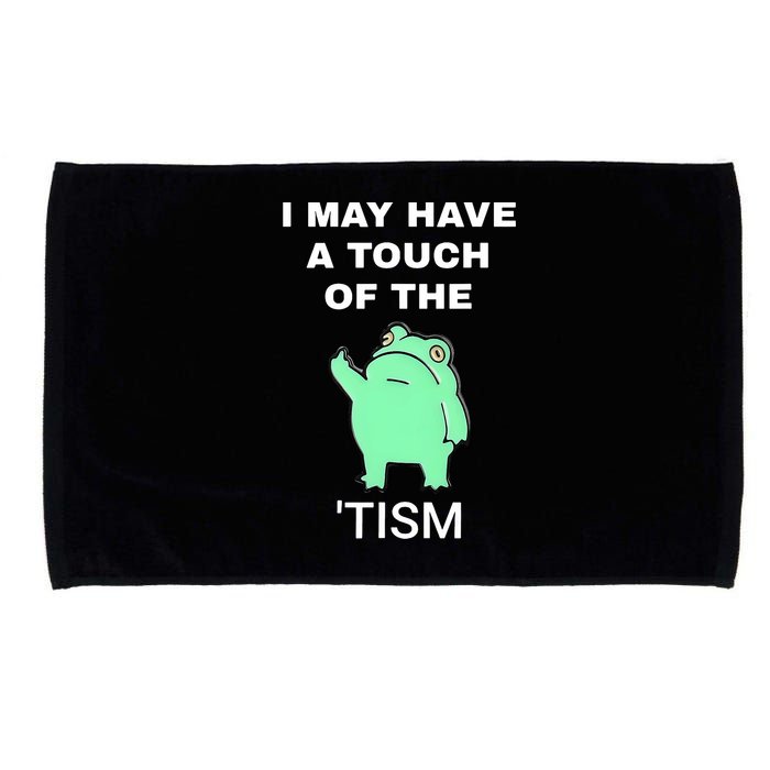 Frog I May Have A Touch Of The Tism Microfiber Hand Towel