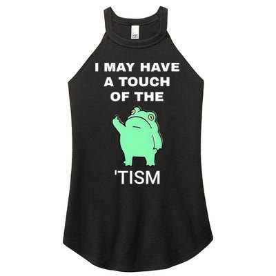Frog I May Have A Touch Of The Tism Women's Perfect Tri Rocker Tank