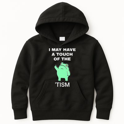 Frog I May Have A Touch Of The Tism Kids Hoodie