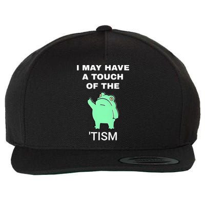 Frog I May Have A Touch Of The Tism Wool Snapback Cap