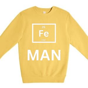 Funny Iron man print for man and  Premium Crewneck Sweatshirt