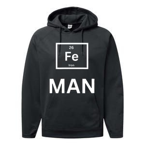 Funny Iron man print for man and  Performance Fleece Hoodie