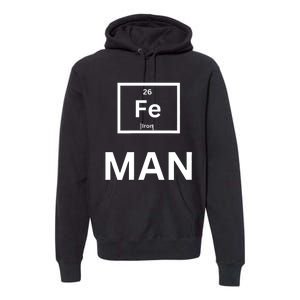 Funny Iron man print for man and  Premium Hoodie