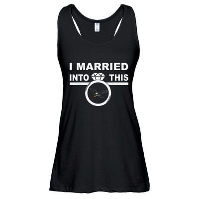 Funny I Married Into This Eagles Design Quote Cool Saying Ladies Essential Flowy Tank