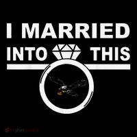 Funny I Married Into This Eagles Design Quote Cool Saying Pom Pom 12in Knit Beanie