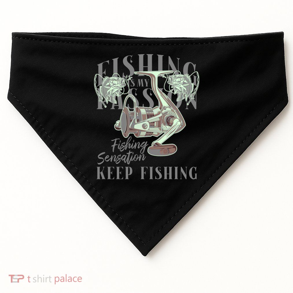 Fishing Is My Passion USA-Made Doggie Bandana