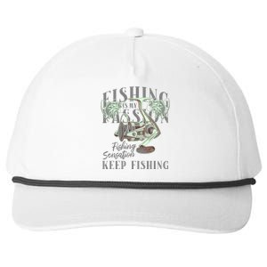 Fishing Is My Passion Snapback Five-Panel Rope Hat