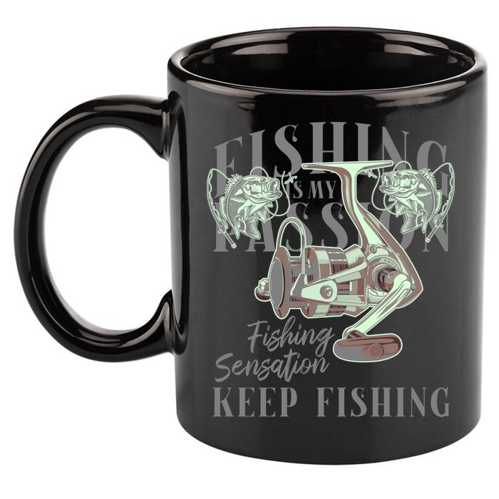 Fishing Is My Passion 11oz C Handle Ceramic Mug