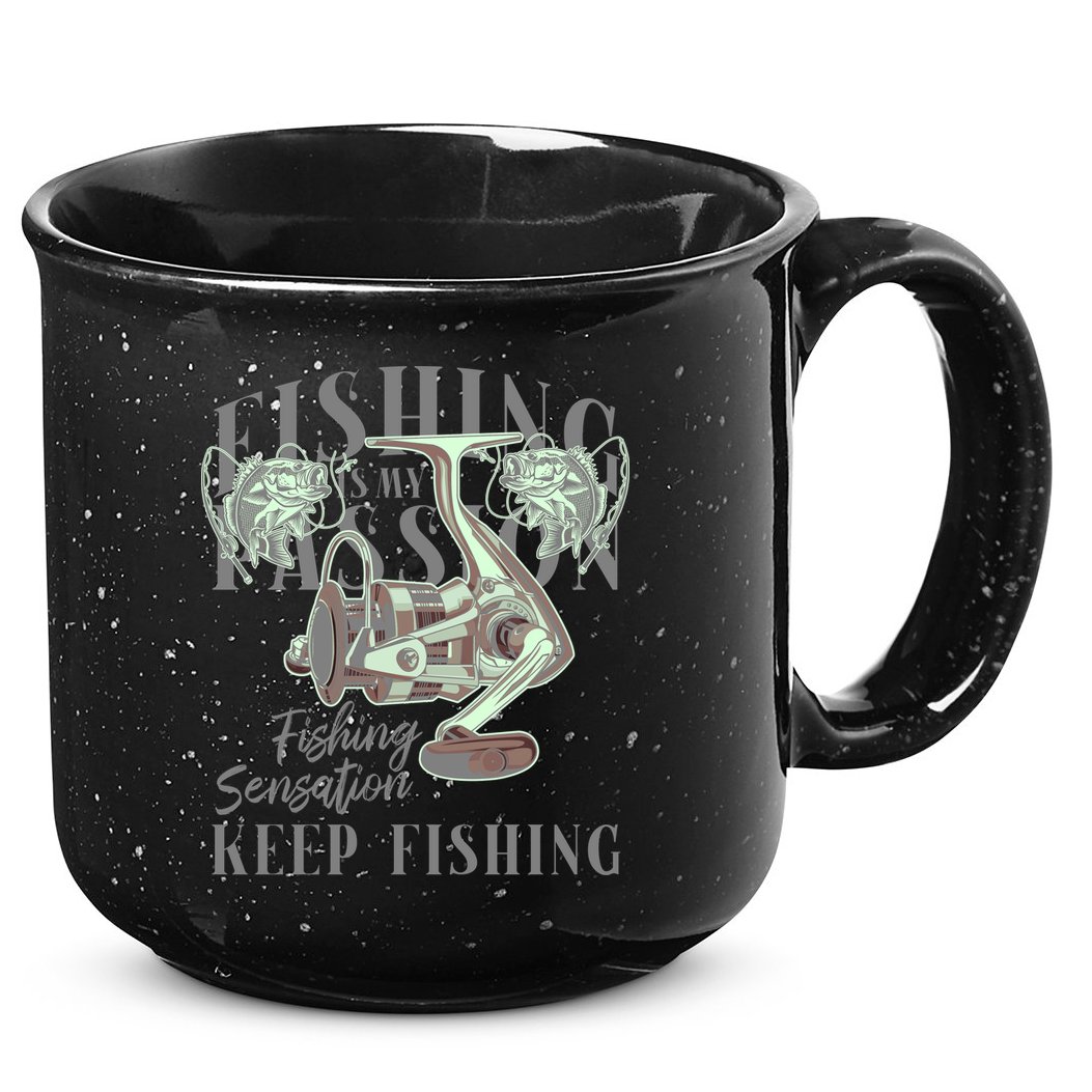 Fishing Is My Passion 15oz Campfire Ceramic Mug