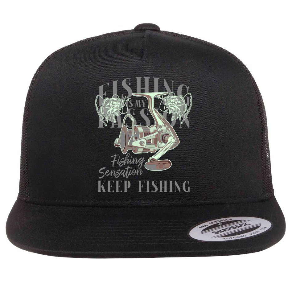 Fishing Is My Passion Flat Bill Trucker Hat