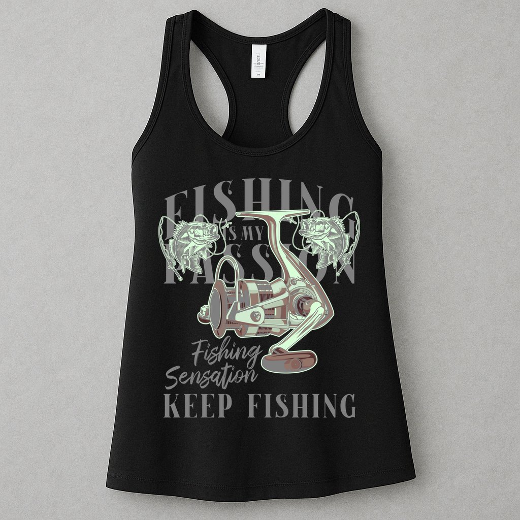 Fishing Is My Passion Womens Tank Top