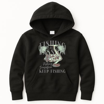 Fishing Is My Passion Kids Hoodie