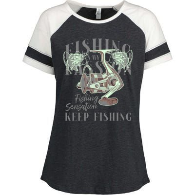 Fishing Is My Passion Enza Ladies Jersey Colorblock Tee